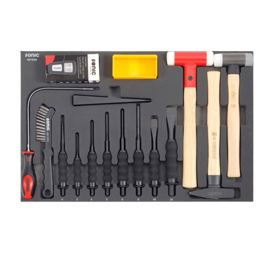 The Toolbox metric motorcycle 349 piece is a comprehensive toolset specifically designed for motorcycle enthusiasts. It includes a wide range of metric tools, totaling 349 pieces, to cater to various maintenance and repair needs. The key features of this