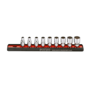 Sonic Tools 9-Piece US-SAE Socket Rail Set 1/4 Inch: Organize and Secure Your Tools