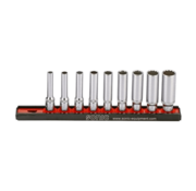 Sonic Tools 9-Piece US-SAE Deep Socket Rail Set 1/4 Inch: Organize and Simplify Your Tool Collection