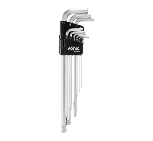 Sonic Tools The Allen head keys set metric is a product that offers a comprehensive collection of metric-sized Allen keys. Its key features include a range of sizes to accommodate various needs, high-quality construction for durability, and a compact design for easy