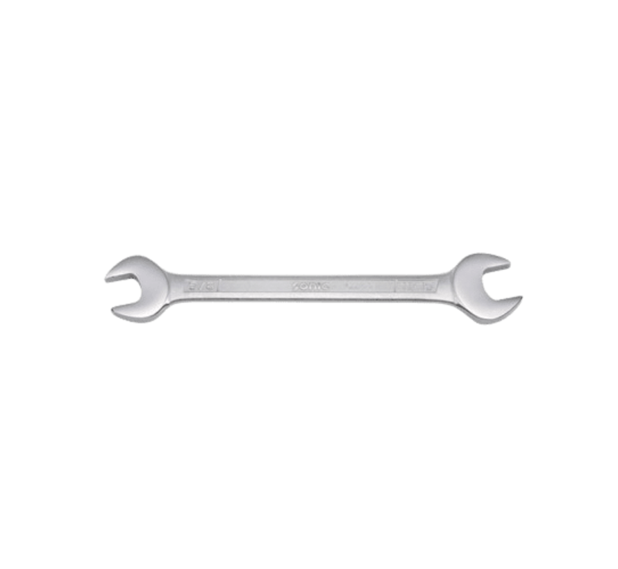 The double open wrench 3/8 inch x 7/16 inch US_SAE is a versatile tool designed for various applications. Its key features include a double-ended design with openings of 3/8 inch and 7/16 inch, allowing for flexibility in tightening or loosening different