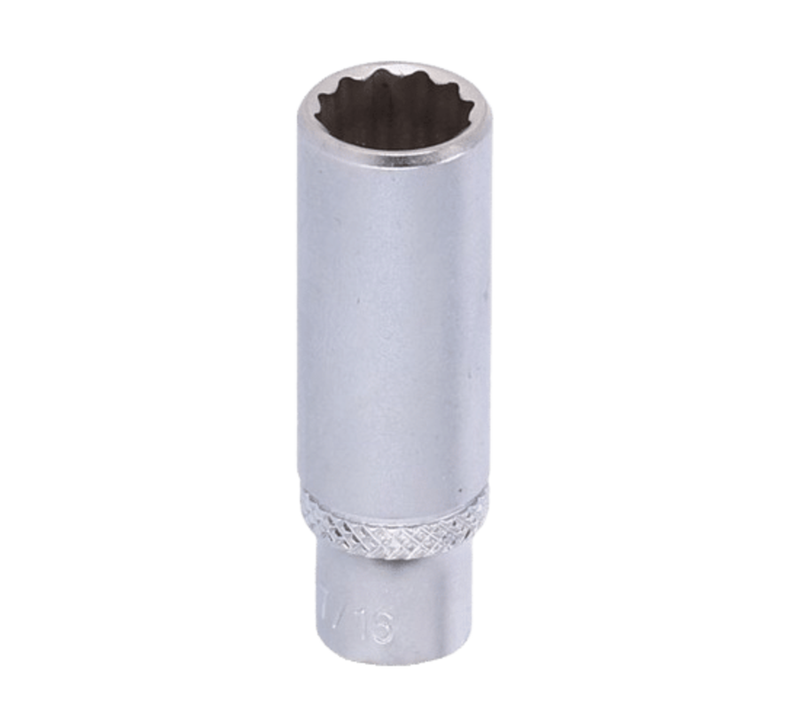 The deep socket 7/16 inch is a versatile tool designed for various applications. Its key features include a deep design that allows for easy access to recessed areas, a 7/16 inch size that fits a wide range of bolts and nuts, and a durable construction fo
