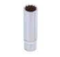 The deep socket 1/2 inch is a product that offers several key features, benefits, and unique selling points. It is designed to provide a secure and reliable connection for 1/2 inch bolts and nuts. The deep socket design allows for easy access to recessed