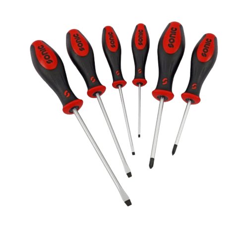 Sonic Tools The screwdriver set Phillips is a versatile tool kit that includes a range of screwdrivers with Phillips heads. Its key features include a durable construction, comfortable grip handles, and a variety of sizes to accommodate different screw types. The ben
