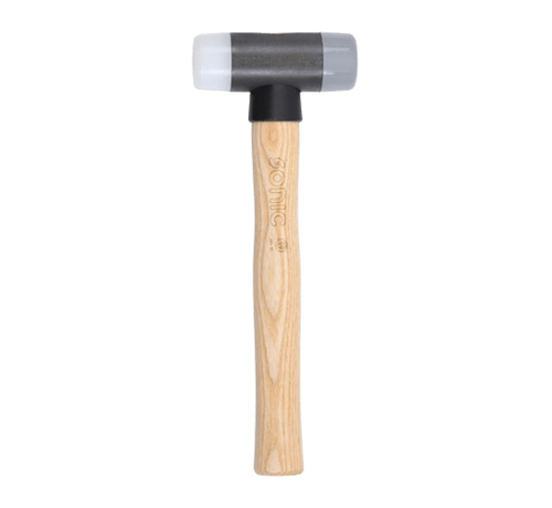Sonic Tools The hammer with nylon tips is a versatile tool that combines the strength of a traditional hammer with the added benefit of non-damaging nylon tips. Its key features include a durable construction, comfortable grip, and interchangeable tips for various ap