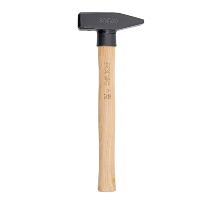 The machinist hammer weighs 1000 grams and is designed for precision work. Its key features include a durable construction, a comfortable grip, and a balanced weight distribution. The hammer offers benefits such as increased accuracy, reduced fatigue, and