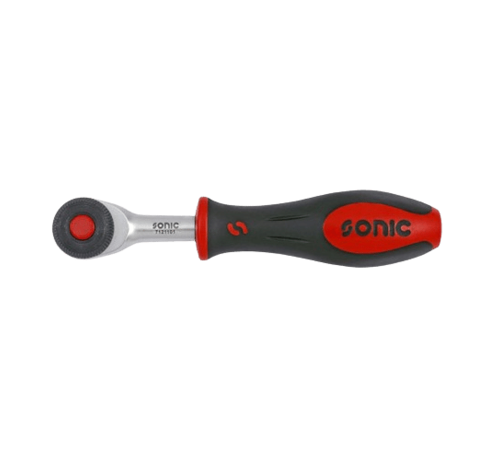 Sonic Tools The Sonic Twister Ratchet 1/4" Drive is an efficient and versatile tool designed for precision work. Its key features include a compact size, a 72-tooth ratchet mechanism, and a swivel head for easy access in tight spaces. The tool offers benefits such as