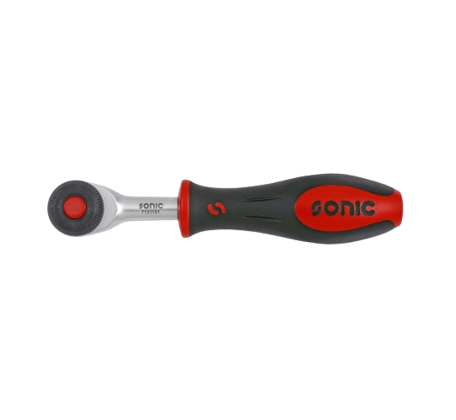 The Sonic Twister Ratchet 1/4" Drive is an efficient and versatile tool designed for precision work. Its key features include a compact size, a 72-tooth ratchet mechanism, and a swivel head for easy access in tight spaces. The tool offers benefits such as