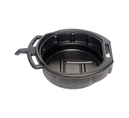 Sonic Tools The 15.9 Liter Oil Drain Pan is an efficient and convenient solution for oil changes. Its key features include a large capacity of 15.9 liters, a sturdy construction, and a built-in spout for easy pouring. The pan is designed to catch and contain oil, pre