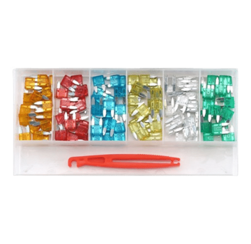 Sonic Tools 121-Piece Mini Fuses Assortment Box with Puller: Convenient and Reliable Fuse Kit for Various Applications