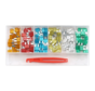 The mini fuses assortment box with puller is a 121-piece product that offers convenience and versatility. It includes a variety of mini fuses and a puller tool, making it easy to replace blown fuses in vehicles or electrical systems. The key features of t