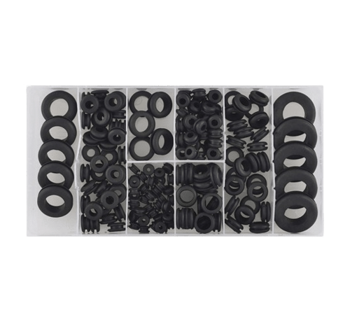 Sonic Tools The rubber tulles assortment box is a collection of 180 pieces of rubber tulles. Its key features include a variety of sizes and colors, making it suitable for various applications. The benefits of this product include durability, flexibility, and easy in