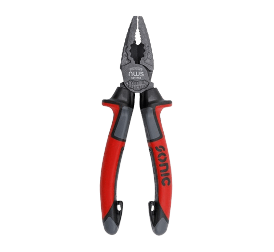 The high leverage combination pliers are a 6-inch tool that offers several key features and benefits. With its high leverage design, it provides increased cutting and gripping power, making it easier to handle tough materials. The pliers also have a combi