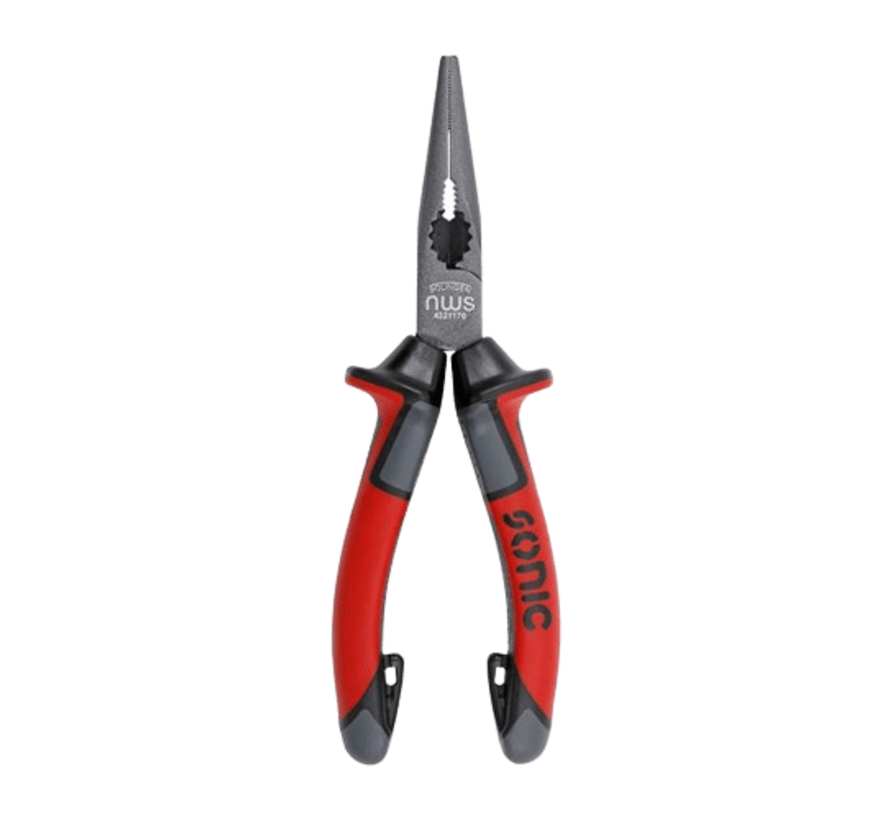 The 6-inch long nose pliers are a versatile tool designed for various tasks. With their extended and slender jaws, they provide precise gripping and maneuverability in tight spaces. The pliers are made of durable materials, ensuring longevity and reliabil