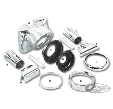 TC-Choppers headlight housing conversion kit