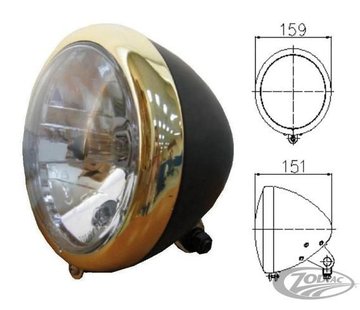 Zodiac headlight black and bronze