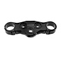 Abrazadera superior Bully Billet. Negro Se adapta a: > 20-23 Softail - Copy