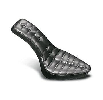 Le Pera Cobra 2-up seat. Pleated Fits: > 00-17 Softail (excl. FXS, FLS/S) with up to 150mm rear tire (NU)
