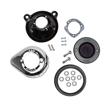 S&S Air stinger  Stealth air cleaner kit, air cleaner assembly Chrome Fits: > 07-21 XL Sportster