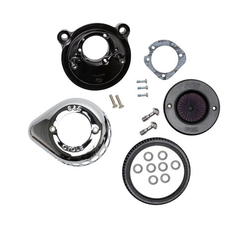 S&S Air stinger Stealth air cleaner kit air cleaner assembly Chrome Fits: > 07-21 XL Sportster