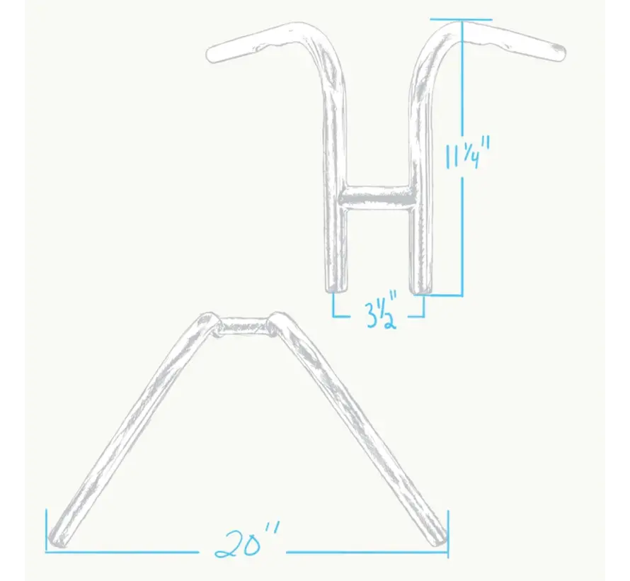 11" Narrow Rabbit Ears handlebars