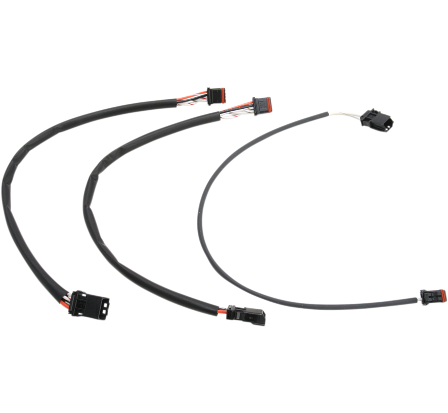 draadverlengingssets Past op: > 11-23 Softail; 12-17 Dyna; 14-23 Touring, XL