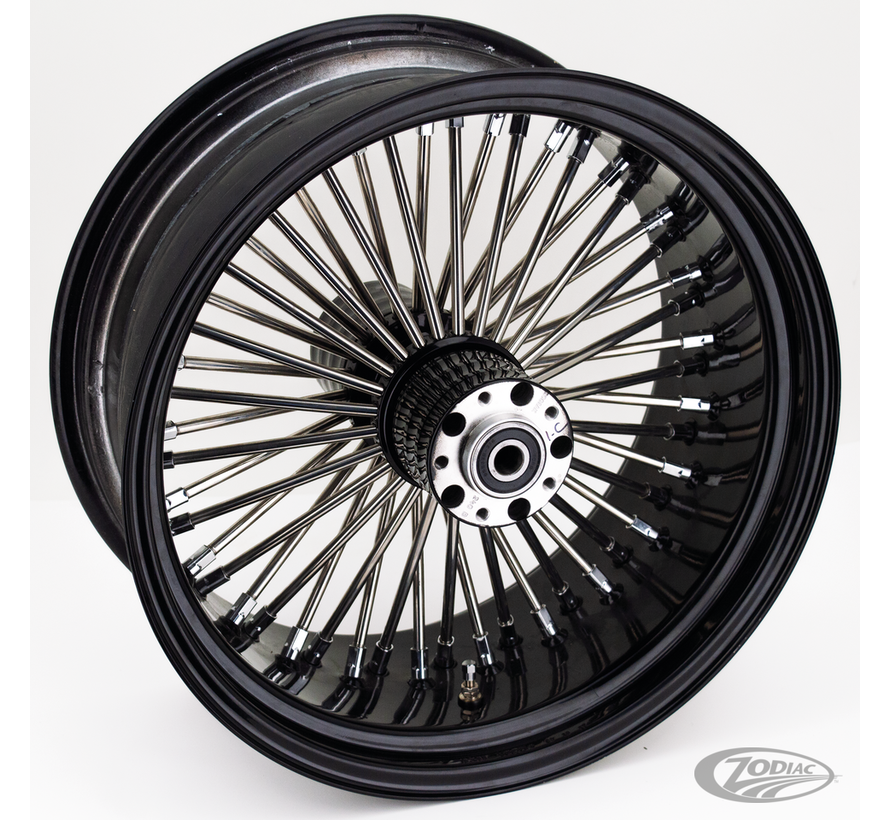 Black rim+hub Fat Daddy 18x8.5 custom, Ride Wright Wheels