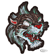 Lethal Threat Decals LETHAL THREAT EMBROIDERED PATCHES, PANTHER HEAD 6,5" X 5"