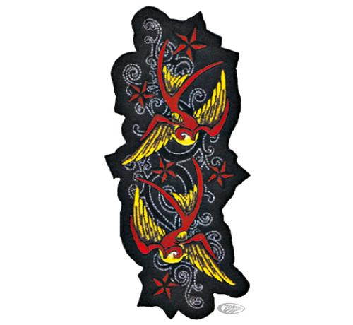 Lethal Threat Decals Dress-up any clothing with these fashionable and touch patches. Can be ironed on cotton and other natural fabrics. For Nylon, Leather, or Synthetic fabrics, patch must be sewn on.