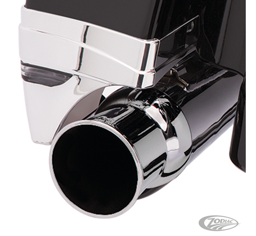 Ciro 3D <p>Ciro Slip-On mufflers are available in Megaphone and Straight style. They feature stainless steel wrapped tuned baffles for optimum performance and a deep, mellow sound. These mufflers can be customized with the separately available muffler tips. Muffl