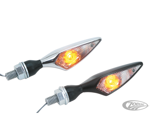 Kellermann <p>Rhombus turn signals are waterproof and feature LED lighting and a "Longlife-Protection-Guard-Electronics" circuit. Rhombus lights are EU approved for use on motorcycles for front and rear use. Rhombus Extreme lights are EU approved for use on quads, c