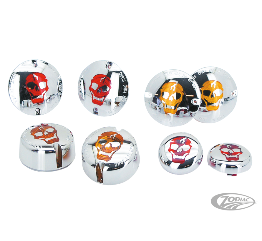 <p>These custom turn signal lenses are sold in sets of 2 for front and/or rear applications. Most lens kits are available in Red, Amber, Smoke or Clear. <strong><br> <br> FLH style</strong><br> Lenses are 83&nbsp;mm (3.27") in diameter. Fits the stock tur