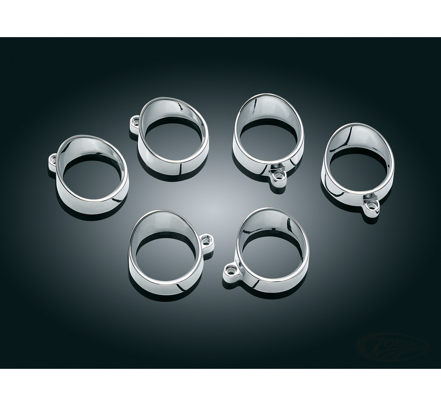 STANDARD & VISOR BEZELS FOR SILVER BULLETS, LARGE LEFT AND RIGHT VISORED BEZEL