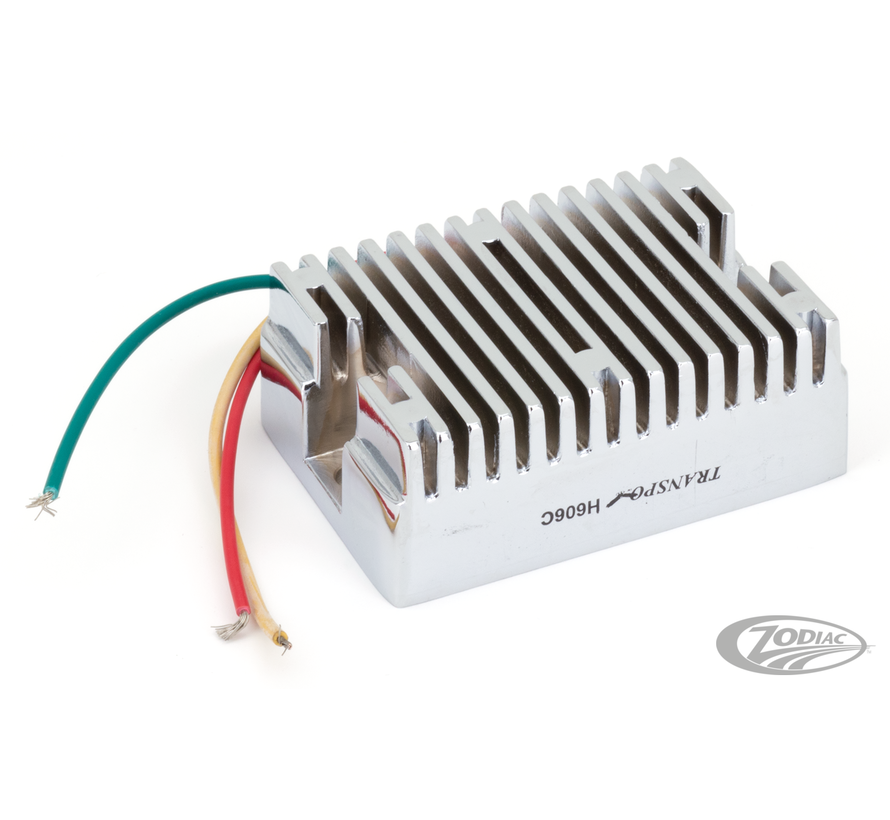 Zodiac offers a wide variety of top quality rectifiers &amp; regulators for most Harley models. These solid state OEM style rectifiers &amp; regulators are available in three different versions. All are a high quality and are imported from the USA or Japa