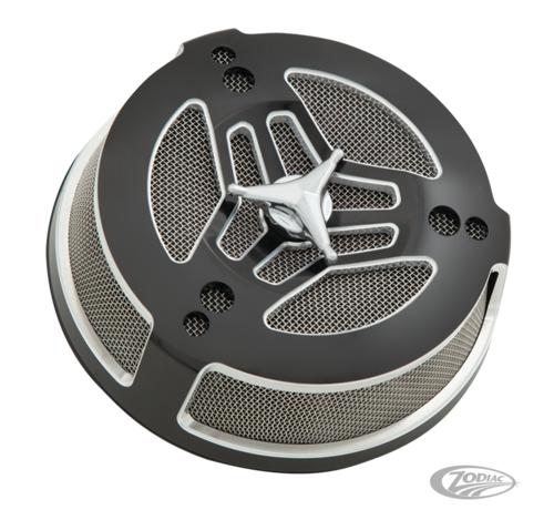 Ciro 3D <p>Ciro has re-invented the timeless round air cleaner by creating their very own high-flow, ultra low-profile air filter to be the heart of the new Ciro Tri-Bar air cleaner. A full 1&nbsp;1/4" thinner than stock, while flowing significantly more air, you