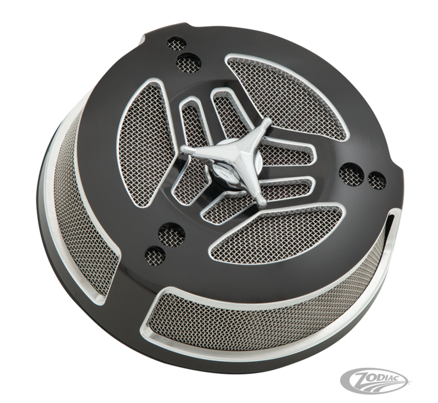 <p>Ciro has re-invented the timeless round air cleaner by creating their very own high-flow, ultra low-profile air filter to be the heart of the new Ciro Tri-Bar air cleaner. A full 1&nbsp;1/4" thinner than stock, while flowing significantly more air, you