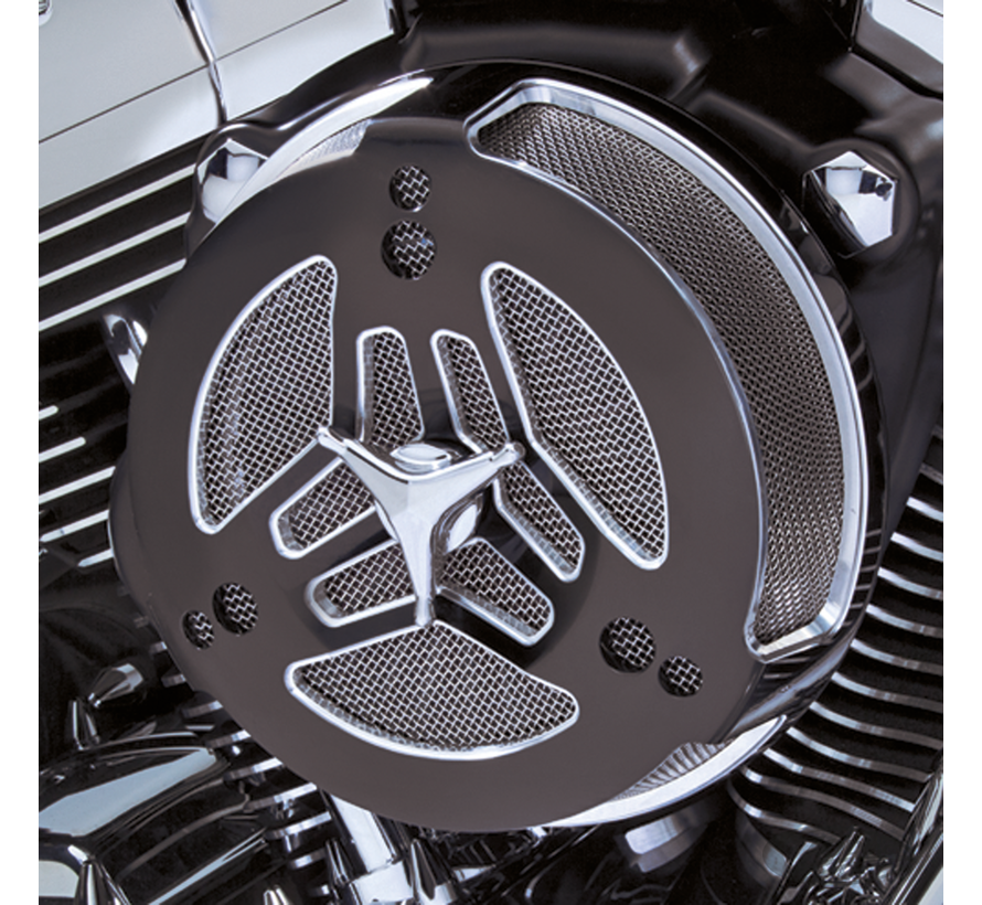 <p>Ciro has re-invented the timeless round air cleaner by creating their very own high-flow, ultra low-profile air filter to be the heart of the new Ciro Tri-Bar air cleaner. A full 1&nbsp;1/4" thinner than stock, while flowing significantly more air, you