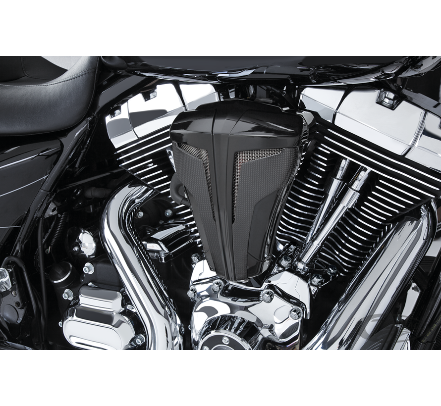 <p>The Cipher Air Cleaner has a unique, exotic and clean style that beautifully accents your engine. This kit includes everything you need for a quick and direct bolt-on installation. It has an Ultra-low profile design for maximum leg clearance and incorp