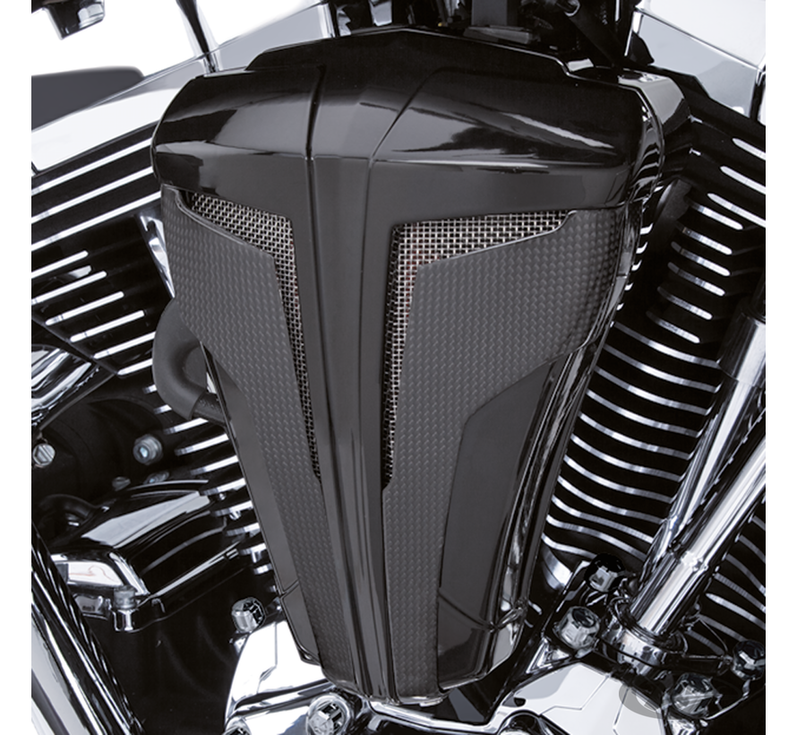<p>The Cipher Air Cleaner has a unique, exotic and clean style that beautifully accents your engine. This kit includes everything you need for a quick and direct bolt-on installation. It has an Ultra-low profile design for maximum leg clearance and incorp