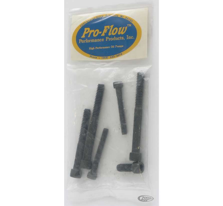 REPLACEMENT PARTS FOR PRO-FLOW SPORTSTER TYPE OIL PUMPS, 14000 Mounting bolts Sportster Pro-Flow