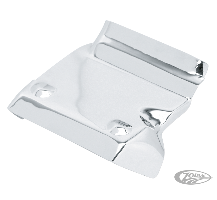 Add an extra highlight to your engine with this chrome plated front motor mount cover. Easy to install and looks great.