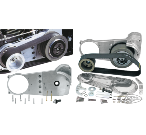 Rivera Primo <p>These belt drive kits out-class any other make in machining, fitment, reliability, finish and performance. Primo belt drive kits contain front pulley, rear pulley, 2" or 3" wide belt and the new style diaphragm spring operated Pro Clutch for smooth and