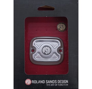 Roland Sands Design ROLAND SANDS DESIGNS MASTER CYLINDER CAPS, RSD FR M/C CAFE Chrome all96-03