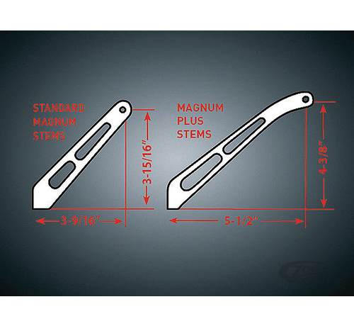 Kuryakyn REPLACEMENT PARTS FOR KÜRYAKYN MAGNUM MIRRORS, MAGNUM PLUS MIRROR, CONVEX, SM HEAD