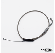 Zodiac (Genuine Zodiac Products) THROTTLE AND IDLE CABLES FOR HARLEY-DAVIDSON & BUELL, GZP Braided BT90 LN=35" 110? idle