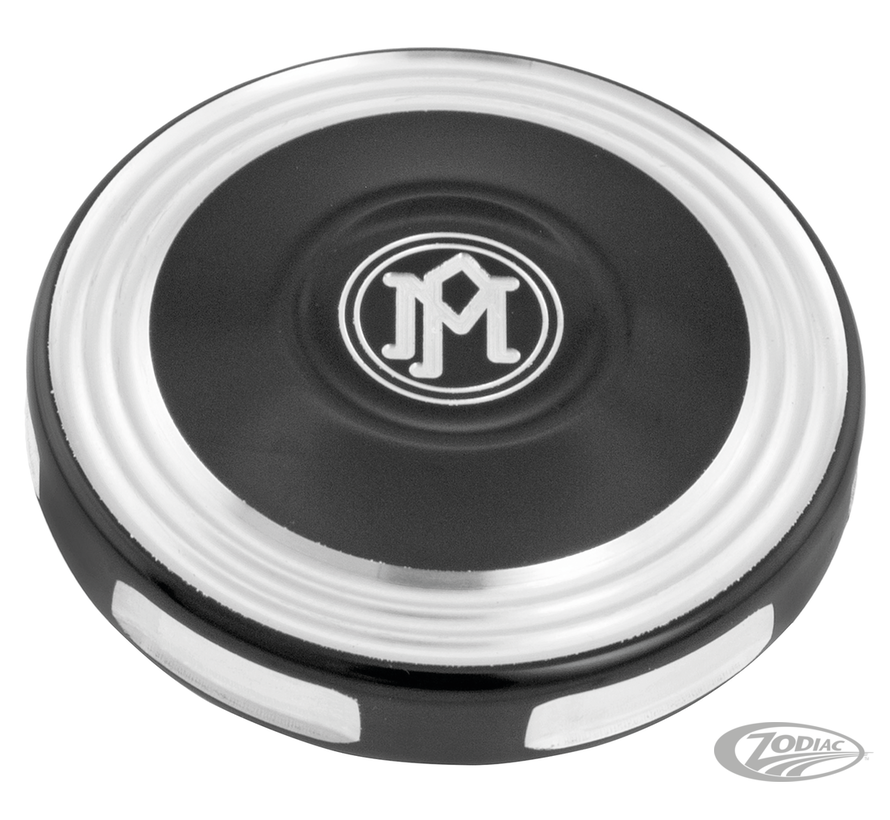 <p>Performance Machine right-hand threaded screw-in style vented gas caps are CNC billet aluminum. Dummy gas caps and LED Fuel Gauges are click-in style to replace the stock left side tank mounted fuel gauge.</p>