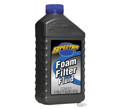 Spectro Oils of America <p>Designed by racers for racers that know the difficulties of a quick and easy foam filter maintenance program, this pour-on fluid is thick enough to stay put and not drain to the bottom of the air box; yet it is also sticky enough to grab onto even the