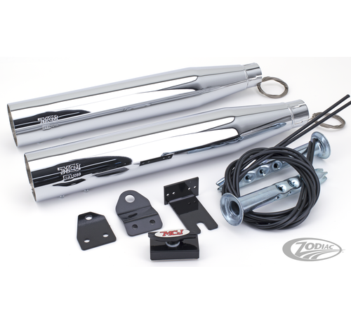 MCJ SPECIAL PARTS, Chr Royal mufflers FXSTC 1997 approved