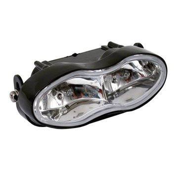 MCS TC-Choppers Ovale dubbele koplamp, geen behuizing. helder of blauw