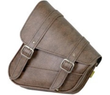 Willie + Max Luggage SWINGARM SADDLEBAG - Softail Brown